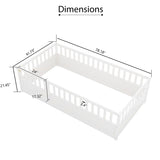Twin Size Floor, integral construction with super high security barrier, door, children's floor W1858P164923