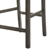Tan and Weathered Grey Counter Height Stools with Cross Back B062P181295