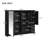 36 Inch Wall Mounted Medicine Cabinet, Bathroom Storage Cabinet with Mirror Door and Adjustabl N710P254924B