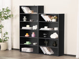 6-Tier Bookshelves with Adjustable Shelves, Floor Standing Bookcase for Home & Office Storage,Black 58230906