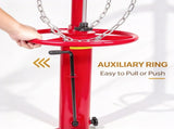 Transmission Jack, 1100 lbs 1/2Ton Hydraulic 2-Stage High Lift Vertical Telescoping Floor Jack 76908572
