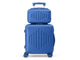 Premium 5-Piece ABS Luggage Set with Diamond Pattern & Reinforced Corners 13837498