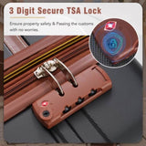 Hardshell Luggage Sets 3 Pieces 20"24" Luggages and Cosmetic Case Spinner Suitcase with TSA Lock N732P171583B