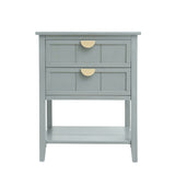 2 Drawer Side table,American style, End table,Suitable for bedroom, living room, study W68882620