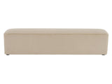 Almond Long Plush Ottoman, Modern Simple Footstool and Seat for Home Use N769P296342A