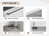 20'' Floating Wall-Mounted Bathroom Vanity with Resin Sink & Soft-Close Cabinet Door W999P143207