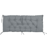 Outdoor Swing Cushions 60 Inch, Waterproof 4" Thick Porch Swing Cushion Replacement with Backrest 89043150