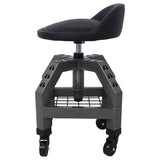 Pneumatic 360 Degree Swivel Mechanics Rolling Creeper Seat, Heavy Duty Rolling Mechanics W46590155