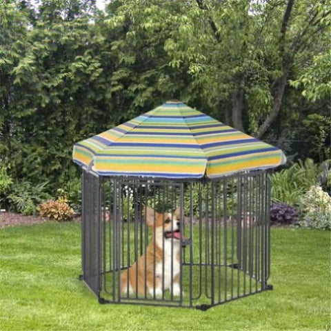 ZUN Metal Dog Playpen 91935751