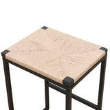 Set of 2 Backless Bar Stools for Kitchen Counter Paper Rope Woven Dining Chairs for Home & Kitchen W1757104743