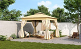 TREXM 10x10 Outdoor Gazebo Tent with Double Roofs, Patio Gazebo with Mosquito Netting, Patio Canopy N715P261156A