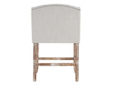 26.78'' seat height Vienna Contemporary Fabric Tufted Wingback Counter Stools, Set of 2, Beige N780P416105B