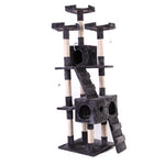 ZUN 67'' Multi-Level Cat Tree Tower, Kitten Condo House with Scratching Posts, Kitty Play Activity W2181P152200