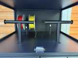 3D Printer Cabinet with Double Layer 3D Printer Filament Storage Rack, T-Shaped Filament Bar & W3190P305793