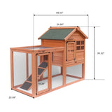 ZUN Hot sale Easily-assembled wooden Rabbit house Chicken coop kennels W21901186