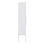 ZUN 16 Pair Shoe Storage Cabinet WHITE ROUND W295P176788