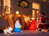 Christmas Inflatable Decoration with 9 LED Lights, Timeless Nativity Scene Blow Up 37303096