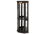 Lighted Corner Curio Cabinet - Display Case for Living Room, Antique Collectibles, Wine & Bar Glass 88585341