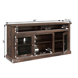 Contemporary TV Media Stand Modern Entertainment Console for TV Up to 65" with Open and Closed W1758108528