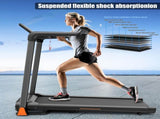 Treadmills for Home, 3.5HP Quiet Folding Treadmill with Heart Rate Sensor, Dual Cushion System, 92731526