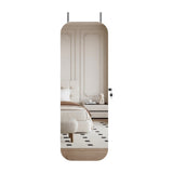 Jewelry Armoire Organizer with Full Length Mirror, Door or Wall Mounted,Lockable Storage Cabinet, W3406P340449