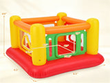3-in-1 Inflatable Bounce House, Thick PVC Kids Jumping Castle with Visible Wall, Indoor Outdoor Blow 85141553
