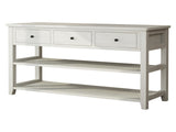 Console Table with Wood Frame and Legs, Sofa Table Entryway Table with 3 Drawers and 2 Open Shelves 19496319