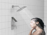 Shower Faucet With Storage Rack 8-inch Rain Shower Head Shower decoration kit with single spray 86998911
