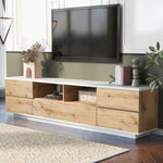 ZUN Modern TV stand for TVs up to 80'' , Media Console with Multi-Functional Storage, Entertainment WF313575AAP