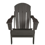 ZUN Folding Adirondack Chair, Relaxing Stackable Arm Rest Ergonomic HDPE All-Weather Adirondack Chair W2103P179858