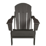 ZUN Folding Adirondack Chair, Relaxing Stackable Arm Rest Ergonomic HDPE All-Weather Adirondack Chair W2103P179858