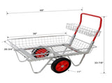 Garden Centre Trolley Heavy Duty Garden Utility Cart with Wheels, Rolling Storage Trolley for W465P320384