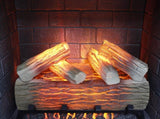 23 inch Infrared heating electric fireplace insert, log set & realistic flame, remote control W1769P263642