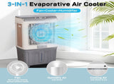 3 in 1 Portable Evaporative Cooler,707L,Indoor,Outdoor,3065 CFM Personal Air Cooler,15.85 Gal Large 40757147