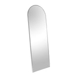 ZUN Silver 71x23.6 inch metal arch stand full length mirror W2203P156451