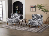 Coffee Table & Armchair Set,Vintage Luxury Style, high-back reading chair & 65092679