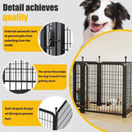 ZUN Dog Playpen 8 Panels 32" Height Heavy Duty Dog Fence Puppy Pen for Large Medium Small Dogs Indoor W578P187933