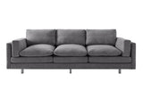 Modern 3-seater Sofa 79.5" Sofa Couch Upholstered Sofa with Dual-layer Seat Cushions for Living N763P351754E