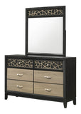 Selena Modern & Contemporary Mirror Made with Wood in Black and Natural B009139129