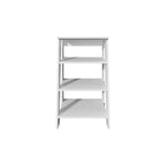 ZUN BATHBI 30" High 4-Tier Ladder Shelf Organizer for Bathroom, Side Table, Living room in White B200P240252