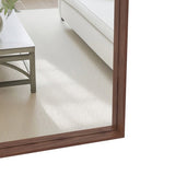 60*36" Oversized Modern Rectangle Bathroom Mirror with walnut Frame Decorative Large Wall Mirrors W708P297589