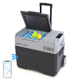42Qt Car Freezer with APP Control and 6'' off-Road Wheels, 12V,45W Cooler Freezer,Low Noice W2089P187495