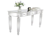3-Drawer Mirrored Modern Style Dressing Table Entryway Table 41.73*14.96*29.92in Silver 90756593