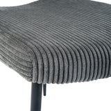 ZUN Modern Grey simple velvet dining Fabric Upholstered Chairs home bedroom stool back dressing W210132726