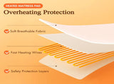 1-Piece King Heated Mattress Pad,White B035P408314
