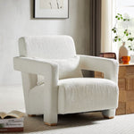 ZUN Mirod Sleek Right-Angle Armrests, Ergonomic Lumbar Support, Square Wooden Block Legs, Inclined Seat N760P193221B