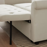 Artemax 55'' Modern Shiny Velvet Convertible Loveseat Sleeper Sofa Couch w/ 2 Lumbar Pillows, W668100738