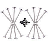 8x Intake Valves & 8x Exhaust Valves for VW Passat Beetle Audi Seat Leon 2.0 TDI 03L109601 03L109611 32822582