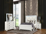 Laguna Modern Style 2-Drawer Night stand Made with Wood, Hidden Jewelry Drawer and Crystal Accents G150108982