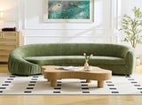 92.13 Inch Modern Design Curved Shaped Sofa Couch for Living Room,Upholstered Fabric 4-Seat Sofa No W2582P231488
